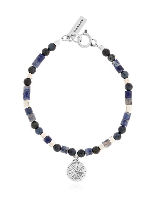Isabel Marant Blue Beaded Bracelet for men