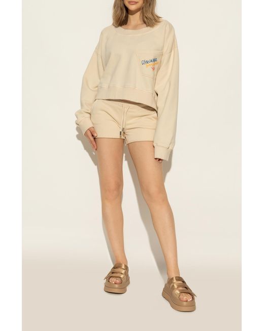 Ugg Natural 'W Goldenglow Slide' Slides