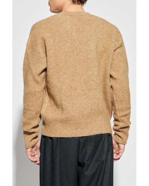 AMI Natural Crew Neck Sweater for men