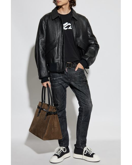 DSquared² Black "Skater" Jeans for men