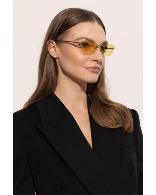 McQueen Yellow Sunglasses