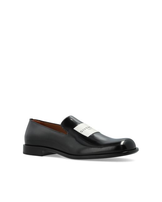 Givenchy Black Leather Shoes With Logo for men