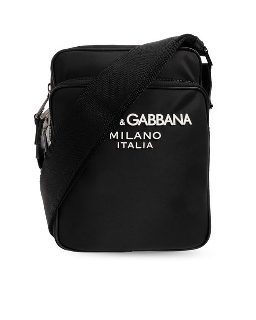 Dolce & Gabbana Black Nylon Crossbody Bag for men