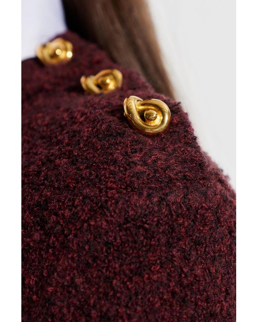 Bottega Veneta Purple Sweater With Wool Trim