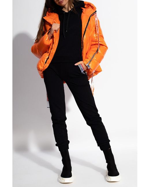 Khrisjoy Black Down Jacket With Logo