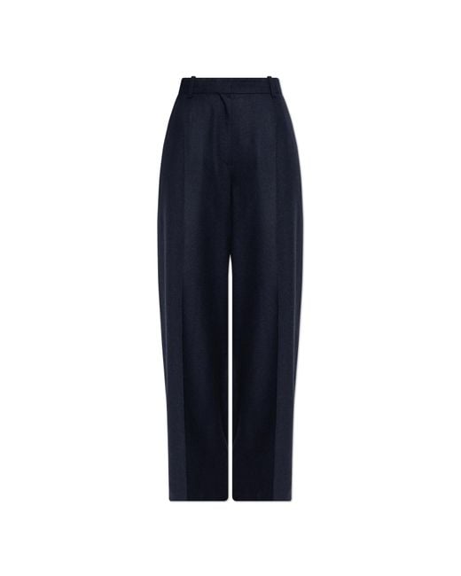 Totême  Blue Wide-Leg Trousers
