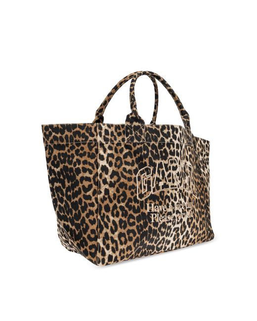 Ganni Natural Shopper-Type Bag