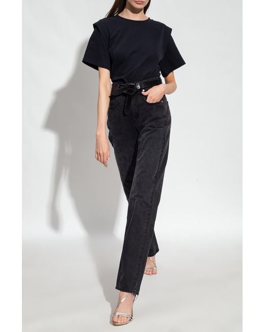 Isabel Marant Black 'Zelitos' T-Shirt