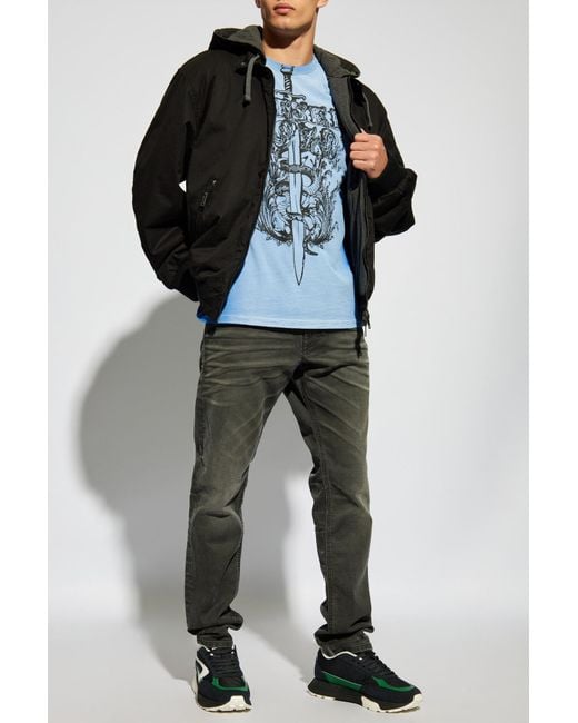 DIESEL Black Jacket 'J-Alain' for men
