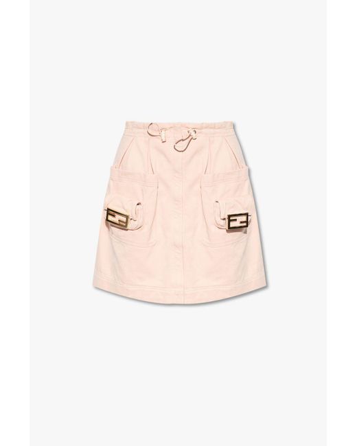 Fendi Pink Skirt With Pockets