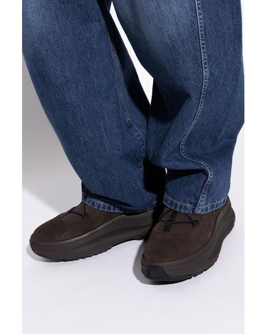 Moon Boot Black Ankle Boots "Moon 247 Slip On" for men