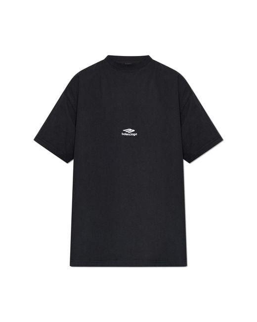Balenciaga Blue T-Shirt From The 'Skiwear' Collection for men