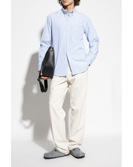 Paul & Shark White Trousers With Slightly Tapered Legs for men