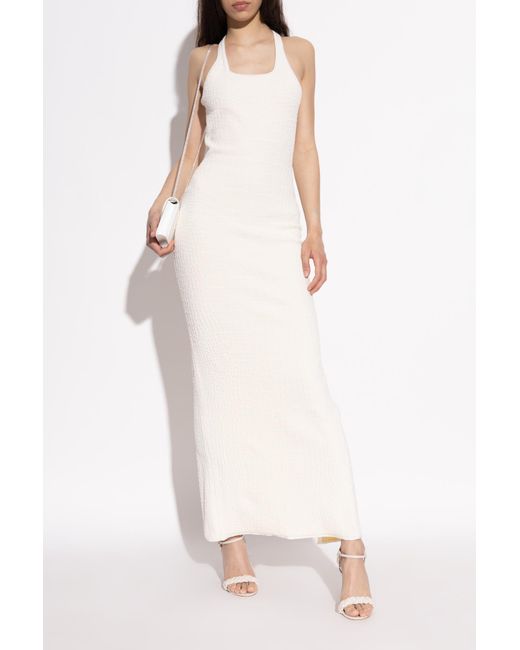 Casadei White Heeled Sandals With Pearl Applications