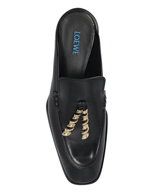 Loewe Black "Edge" Slides