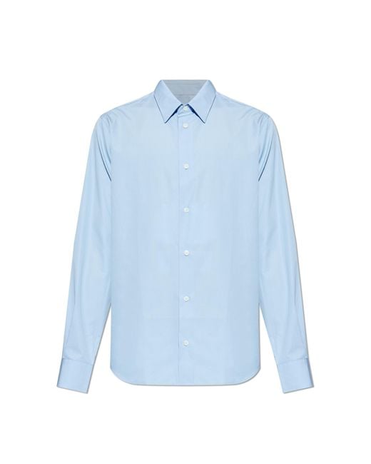 AMI Blue Cotton Shirt for men