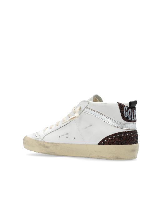 Golden Goose Deluxe Brand White Mid-cut Sports Shoes 'mid Star Classic',