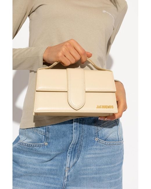 Jacquemus Leather 'le Grand Bambino' Shoulder Bag in Cream (Natural