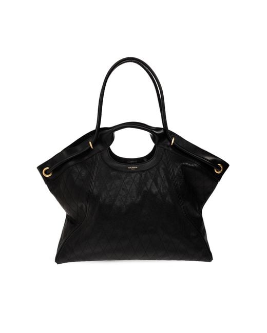 Balmain Black Leather Bag