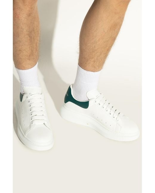 Alexander McQueen White Sports Shoes With Logo for men