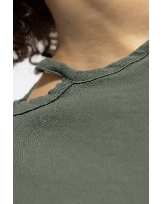 Yohji Yamamoto Green Cotton Top