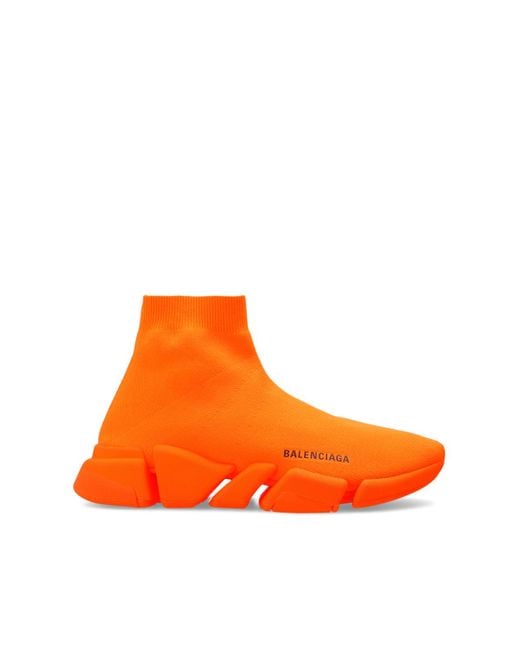 Balenciaga Orange 'speed 2.0 Lt' Sock Sneakers for men
