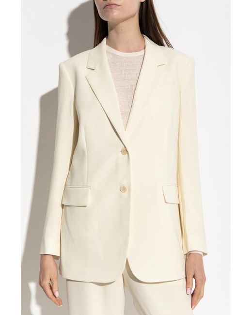 Theory Natural Blazer With Open Lapels
