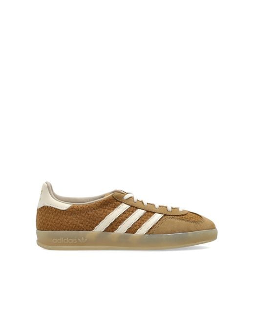 Adidas Originals Brown "Gazelle Indoor" Sports Shoes for men