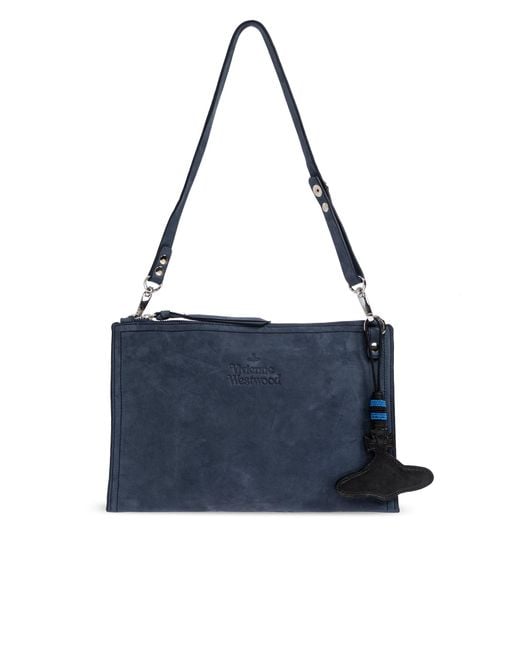 Vivienne Westwood Blue Shoulder Bag With Logo
