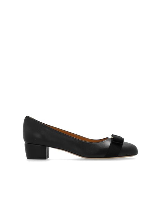 Ferragamo Black 'Vara' High-Heeled Shoes