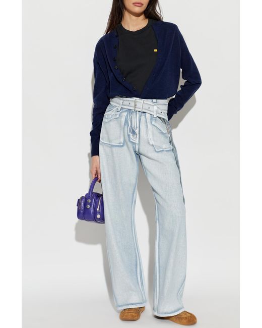 Acne Blue Jeans With Belt