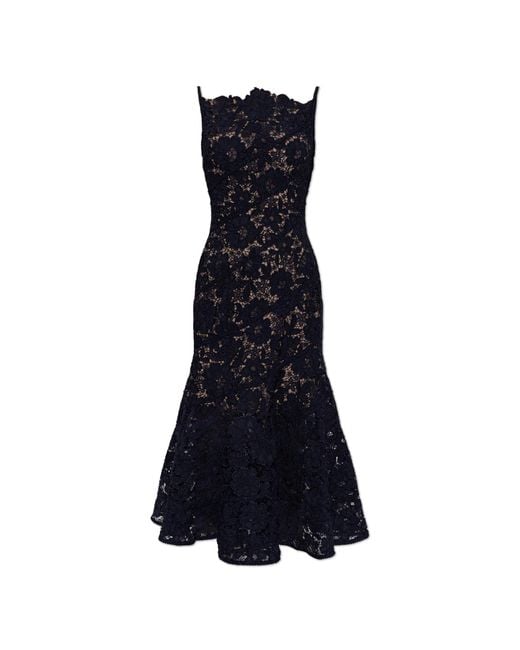 Self-Portrait Blue Lace Dress