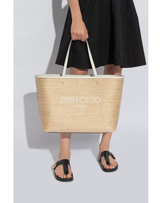 Jimmy Choo Natural 'marli' Shopper Bag,