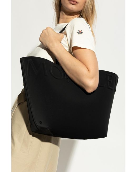 Moncler Black Shopper Bag "Very Small"