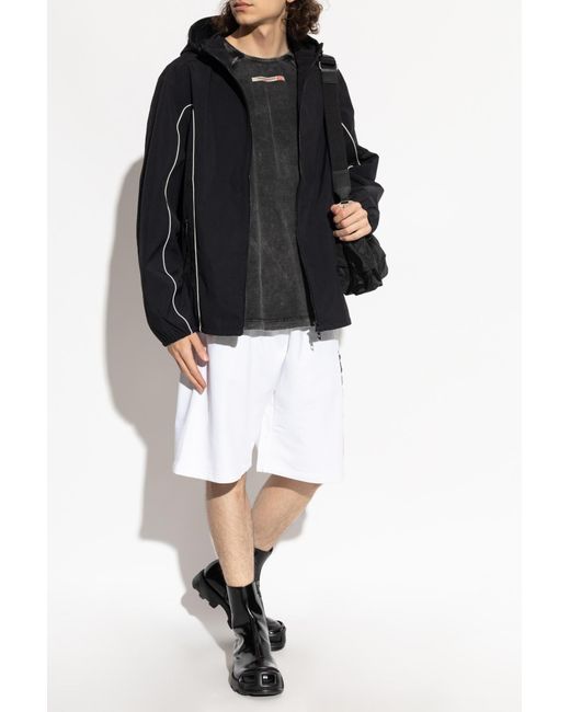 DIESEL White Shorts 'P-Crow-Div' for men