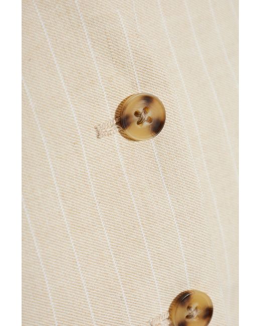 Paul Smith Natural Vest With Stripe Pattern