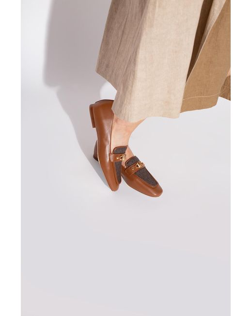MICHAEL Michael Kors Brown 'farrah' Leather Loafers