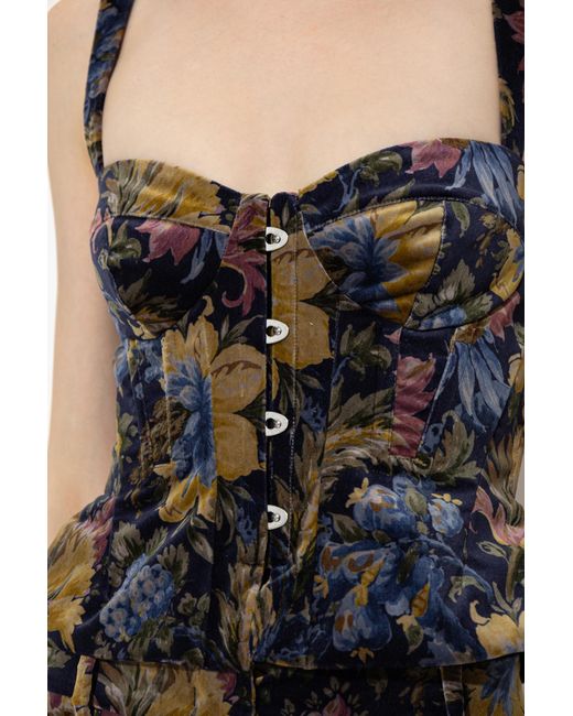 Etro Black Velour Top