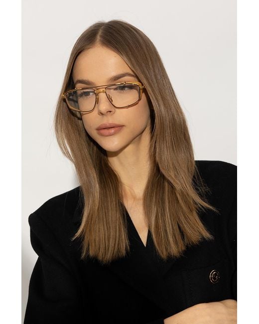 Balmain Metallic 'Brigade V' Optical Glasses