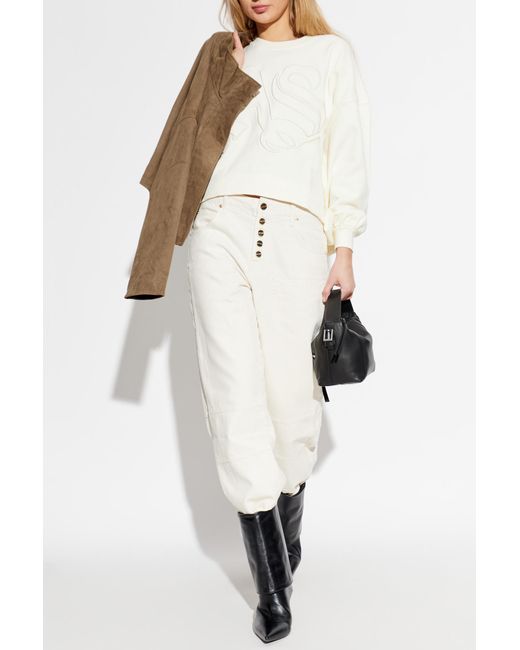 AllSaints White "Lila" Sweatshirt