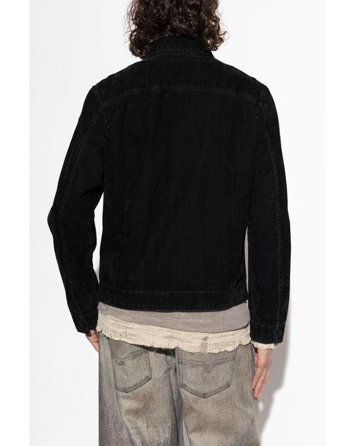 DIESEL Black 'D-Rohe' Jacket for men