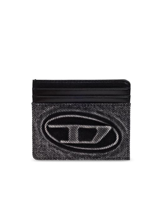 DIESEL Black Card Case '1Dr Card Case'
