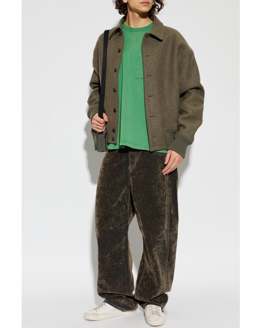 Marni Green T-Shirt With Pocket for men