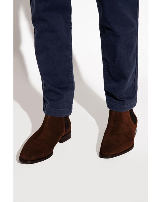 PS by Paul Smith 'gerald' Suede Ankle Boots in Brown for Men | Lyst