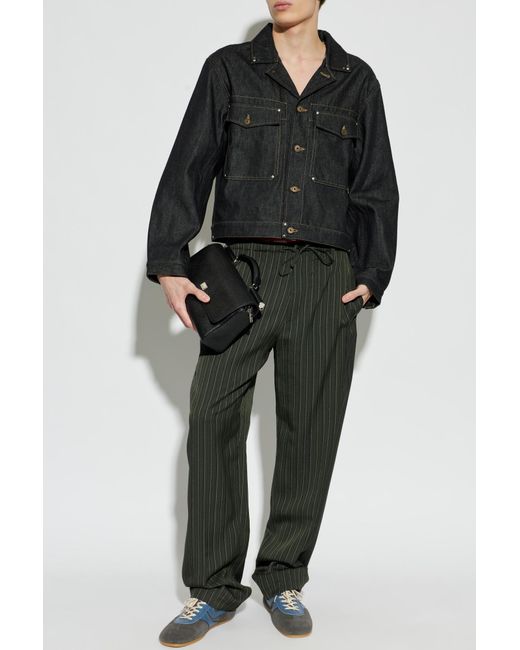 Lemaire Black Denim Jacket for men