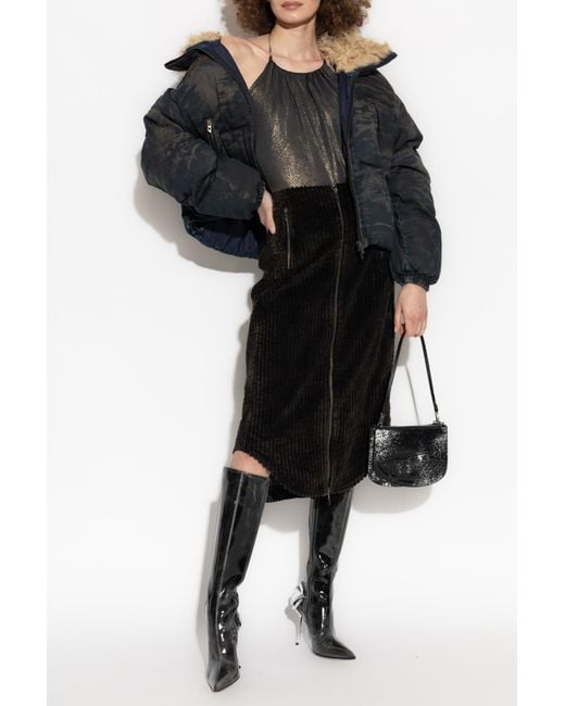 DIESEL Black Skirt 'O-Llipop'