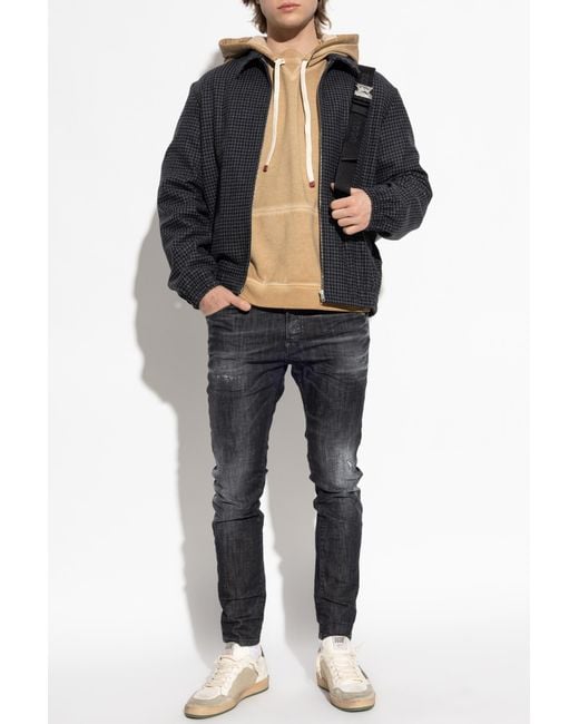 DSquared² Black Jeans "Skater" for men