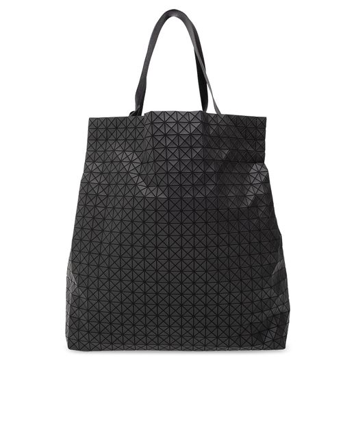 Bao Bao Issey Miyake Black Shopper Bag With Geometrical Pattern