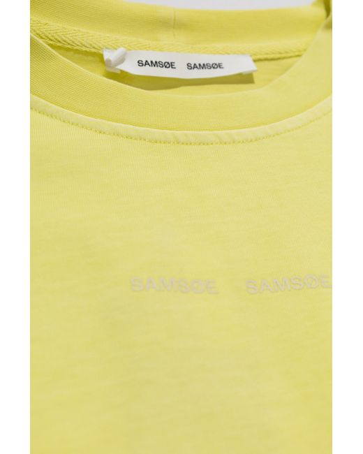 Samsøe & Samsøe Yellow T-shirt 'eira',