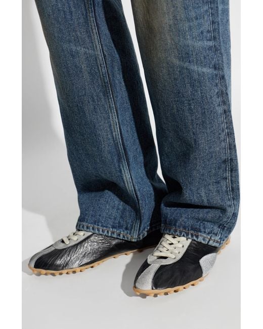 Maison Margiela Black Sports Shoes With Logo for men